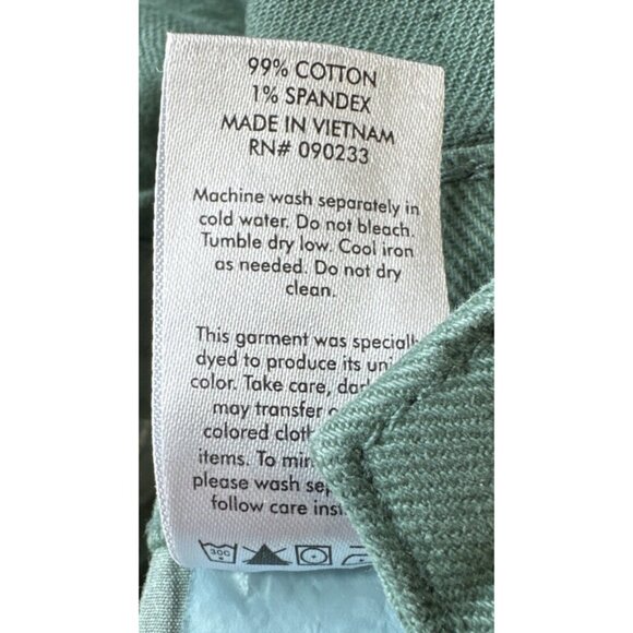 Pacsun Denim Bib Overalls Junior 25 Green Bell Bottom Flare Boho Coachella Rare - Picture 9 of 13